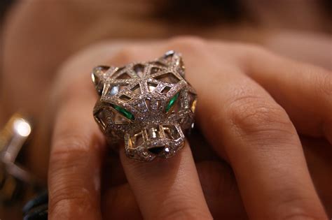 replica cartier panther head ring|cartier panthere watch with diamonds.